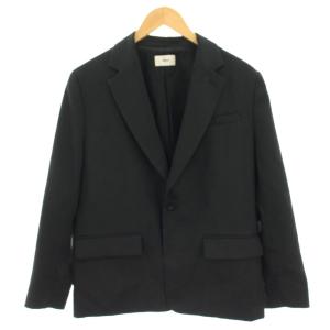 ホロウツイルジャケット テーラードジャケット シングル 1B 1 黒 ブラック JKNVSM0305 /HN