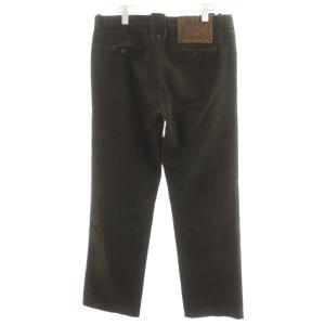 D&G コーデュロイパンツ ジッパーフライ ロゴ 花柄 刺繍 コットン 34/48 カーキ /AN5