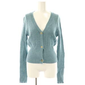 23AW カーディガン ウール S ライトブルー /DO