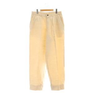 DURBAN スラックス テーパード パンツ タック XL ベージュ /AT OS