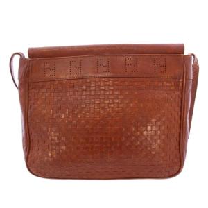 FENDI ショルダーバッグ レザー ワンカラー 茶 ブラウン /BB OH