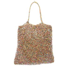 ワイヤーバッグ ハンドバッグ 編み込み マルチカラー /BB