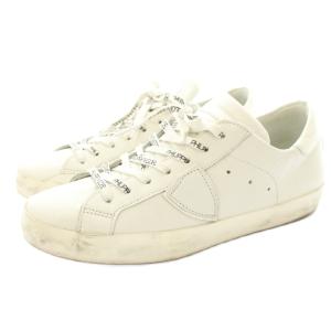 PHILIPPE MODEL スニーカー レザー ローカット ロゴ 41 白 ホワイト /KU