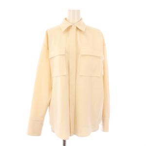 PCKT MENS SH B シャツジャケット アウター ショート丈 レギュラーカラー ウール ワンカラー