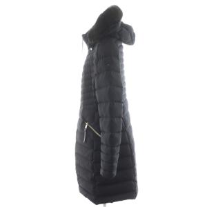 TOMMY HILFIGER ダウンコート ロング丈 フード ファー ナイロン アウター L 紺 ネイビー WW0WW21015-094