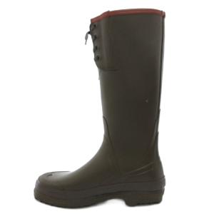 AIGLE 長靴 レインシューズ 40 カーキ レースアップ /GV