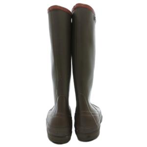 AIGLE 長靴 レインシューズ 40 カーキ レースアップ /GV