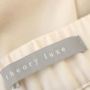 theory luxe 23AW new saxony light carol 2 パンツ スラックス 38 ライトベージュ 03306423100038