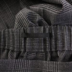 AP STUDIO 24AW サイドラインチェックパンツ スラックス ウール 38 グレー 24030586210030 /BB