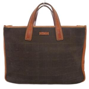 BEAMS F 別注 トートバッグ ロゴ 茶 ブラウン /AE