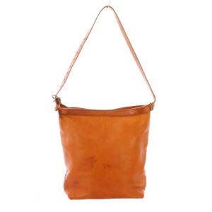 ショルダーバッグ レザー ワンカラー 茶 ブラウン /BB