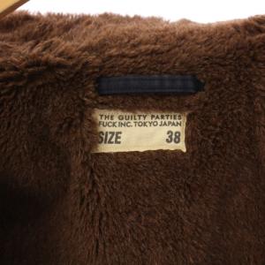 WACKO MARIA U.S.N N-1 デッキジャケット アウター ショート丈 裏地ボア アルパカ 38 紺 ネイビー /BB