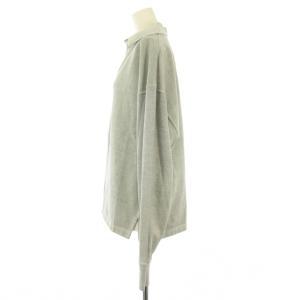 YLEVE 24AW コットンスキッパープルオーバー カットソー スウェット 長袖 ワンカラー 無地 1 グレー 168-5166014