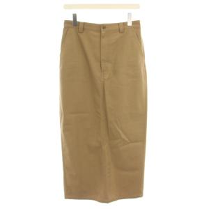 25SS チノタイトマキシスカート ロング 38 茶 ブラウン 25060240900020 /YT