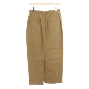 NOBLE 25SS チノタイトマキシスカート ロング 38 茶 ブラウン 25060240900020 /YT