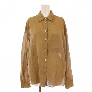 25SS アキハストライプオーバーシャツ ブラウス 長袖 F ブラウン 25050240502020 /BM