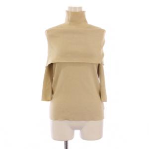 25SS ハイネックオフショルニット カットソー 半袖 F ベージュ 25080240830010 /BM