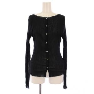 25SS シアークレープ2WAYロングTシャツ カットソー 長袖 黒 25-070-240-5000-1-0