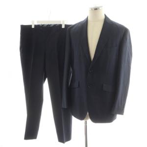 スーツ セットアップ テーラードジャケット シングル パンツ スラックス チェック柄 ウール 98AB6