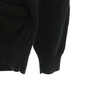 LACOSTE カーディガン ニット Vネック 3 ブラック ホワイト /ES