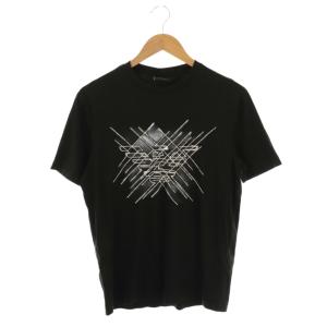 Tシャツ カットソー 半袖 刺繍 M ブラック /ES