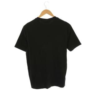 EMPORIO ARMANI Tシャツ カットソー 半袖 刺繍 M ブラック /ES