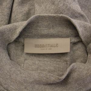 FOG ESSENTIALS Tシャツ ロンT 長袖 クルーネック ストレッチ ロゴ XS グレー /BB