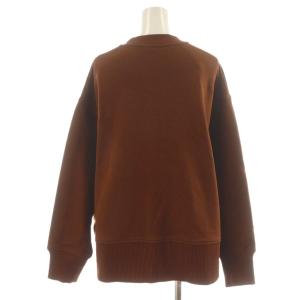 LACOSTE ドルマンスリーブクルーネックスウェットカーディガン ロゴ ワッペン リブ コットン 36 茶 ブラウン
