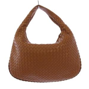 BOTTEGA VENETA イントレチャート レザー ホーボーバッグ ブラウン 115653
