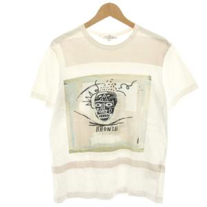 Tシャツ カットソー バスキア プリント 半袖 M 白 ホワイト W26105 /HN