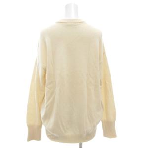 MACPHEE ラムカシミヤ クルーネックプルオーバー ニット セーター 長袖 S 白 ホワイト 12-02-14-02621