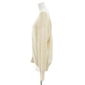 MACPHEE ラムカシミヤ クルーネックプルオーバー ニット セーター 長袖 S 白 ホワイト 12-02-14-02621