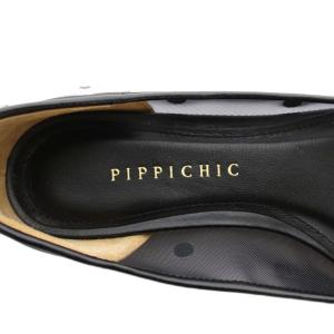 PIPPICHIC リンダダイヤモンド LINDA DIAMOND パンプス フラットシューズ メッシュ ビジュー 35.5