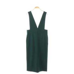 ジャンパースカート スカート ロング タイト 2 緑 /NR