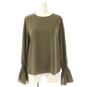 ブラウス 長袖 プルオーバー カーキ /NR