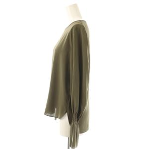 VERMEIL par iena ブラウス 長袖 プルオーバー カーキ /NR