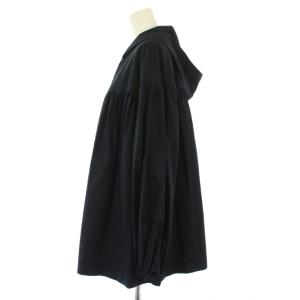 BALLSEY ライトタフタフーデッドショートコート アウター ジップアップ フード 36 紺 ネイビー 11-08-22-08102