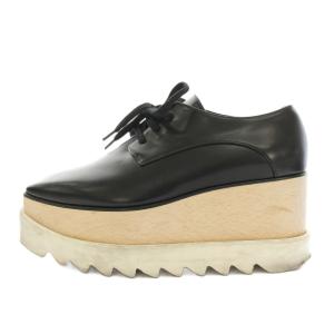 STELLA McCARTNEY エリス Elyse プラットフォームダービー レースアップシューズ 厚底 フェイクレザー エコレザー 36.5