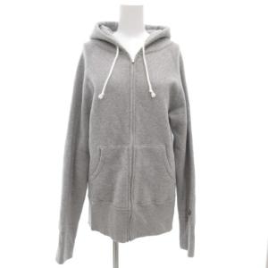 ジップアップパーカー ジャケット フーディー スウェット 裏起毛 M グレー /GV