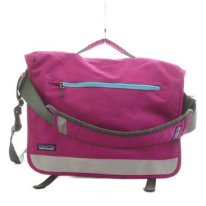 ショルダーバッグ メッセンジャーバッグ ロゴ ナイロン 紫 パープル /AN15