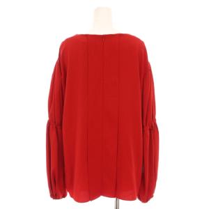 ADORE ポリエステルジョーゼットブラウス プルオーバー カットソー 長袖 38 赤 レッド 531-2110113