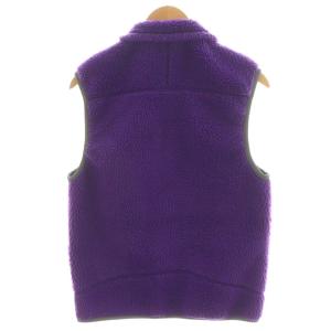 Patagonia クラシックレトロX フリースベスト ジップアップ ロゴ アウター S 紫 パープル 23046F0 /AN29