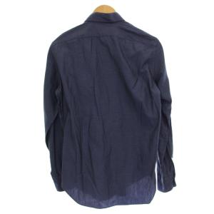 GIANNETTO SLIM FIT シャツ 長袖 38/15 ネイビー 紺 /G