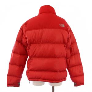 THE NORTH FACE ダウンジャケット ジップアップ ハイネック ロゴ刺繍 ナイロン 85 赤 NFD00A90 /BM
