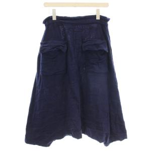 Y's ヨウジヤマモト サルエルパンツ ドット 水玉 イージーパンツ 2 ネイビー 黒 YL-T15-966 /G