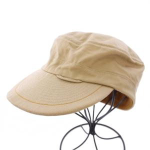 キャップ 帽子 ワンカラー ロゴ ベージュ /BB