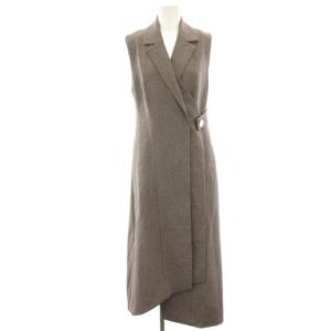 23AW ノースリテーラードロングワンピース マキシ ロング 0 茶 ブラウン SWFO235074 /HN