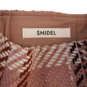 SNIDEL 24AW ロービングチェックミニスカート 0 ピンク SWFS244086 /BM JS