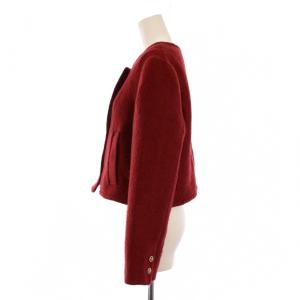 SNIDEL 23AW ツイードジャケット ノーカラージャケット F 赤 SWFJ235035 /BM JS