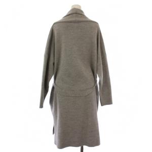 DANAPARIS ガウンコート ロング ウエストベルト ウール 9 グレー /BM